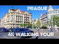 Walk from Old Time Square to Dancing House ft. City Sounds &amp; Architecture Prague Czech Republic