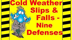 Cold Weather Slips and Falls - 9 Defenses - Safety Training Video - Fall Prevention 