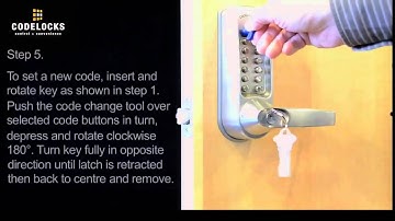 Codelocks mechanical code change 600 Series