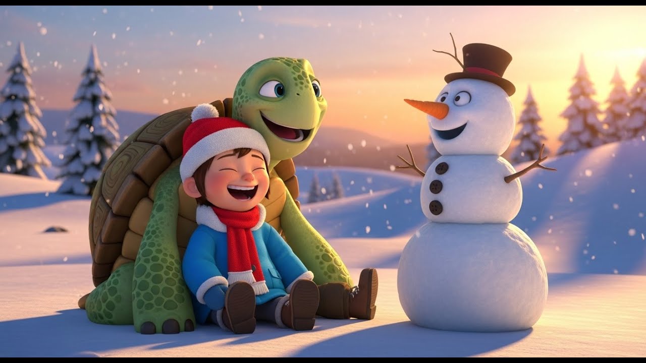 The Turtle Who Built a Snowman | Fun Kids Songs and Learning Rhymes ...