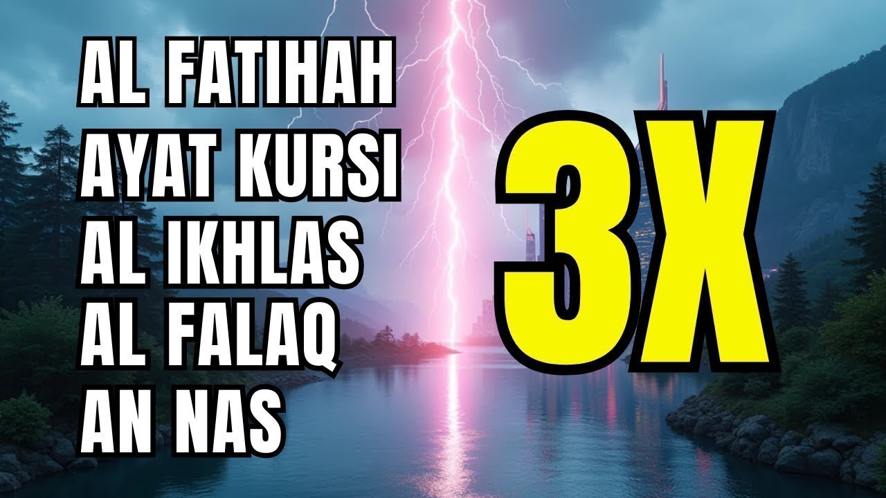 3X FATIHA, 3X AYAT KURSI, 3X IKHLAS, FELAK, NAS | SIHR, MAGIC, JINN, EVIL-EYE |  Alaa Aqel