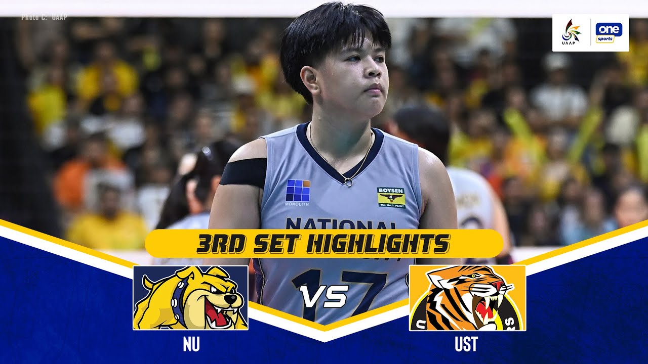 NU vs. UST | SET 3 GAME HIGHLIGHTS | UAAP SEASON 87 WOMEN’S VOLLEYBALL ...