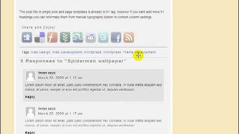 Changing Comment styles in wordpress themes