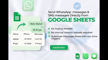 Send Whatsapp Message directly from google sheet | No Coding is needed
