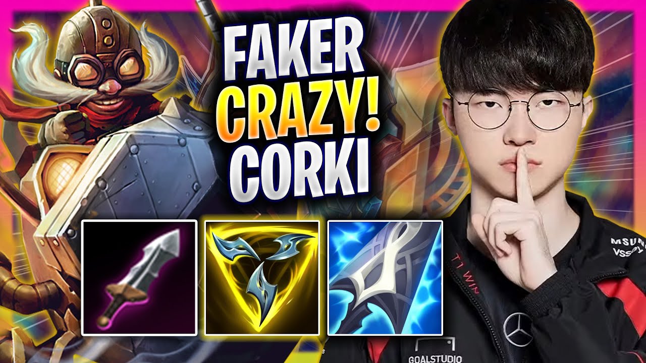 FAKER IS SO CRAZY WITH CORKI! - T1 Faker Plays Corki MID vs Sylas! | Season 2025