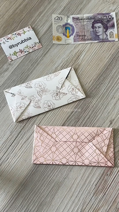 How to make an envelope without tape or glue #diy #envelope #shorts #origami #how #howto #papercraft