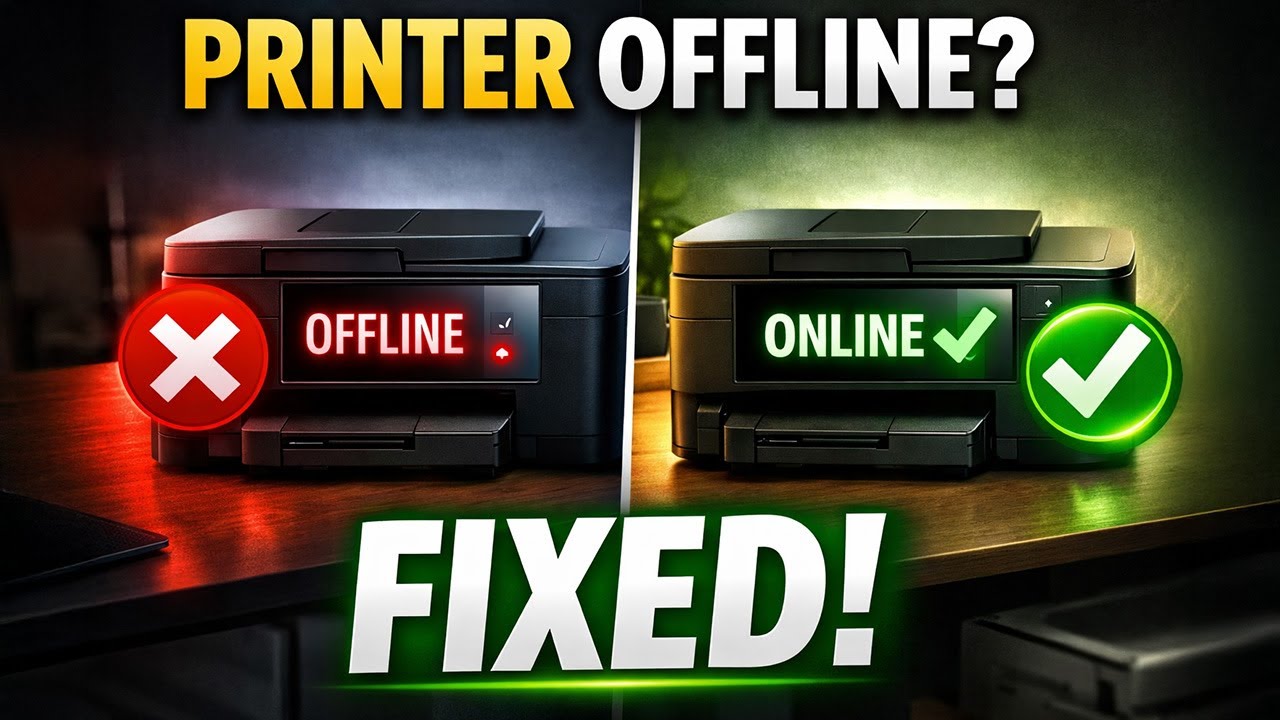 How-To Fix Printer Offline Message | SumnerOne - YouTube