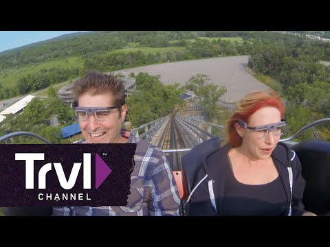 Best Seat on a Coaster? Kari Byron & Tory Belleci Find Out | Thrill Factor | Travel Channel