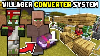 Minecraft - ZOMBIE VILLAGER CONVERTER & Curing Station (1.20)