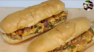 Chicken Fajita Sandwich/Burger||Quick and Easy Recipe by Home style yummy food.