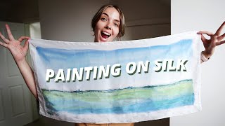 How To PAINT ON SILK *beginner friendly*