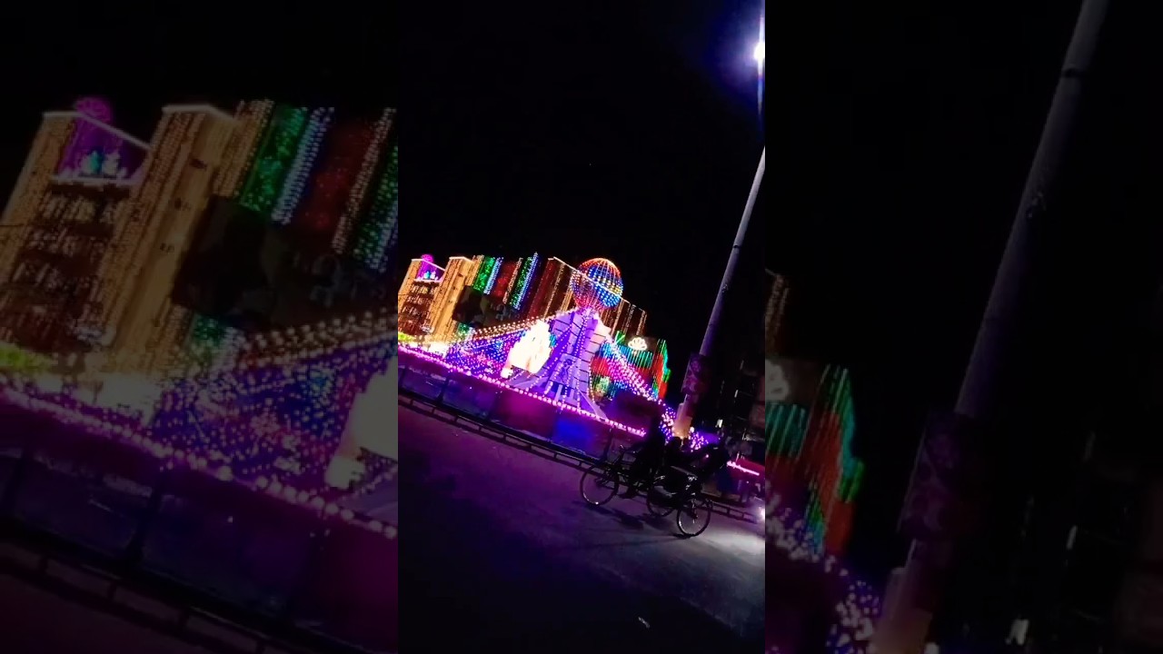 খুলনা শিববাড়ি মোড় নতুন সজ্জায় আলোকিত #viral #shorts #tour #place #travel #feel #moment #viralvideo