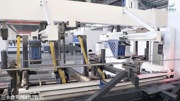 Tube laser cutting machine with automaic loading and unloading