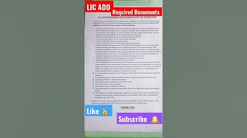 Required Documents for LIC ADO INTERVIEW #licado2023 #licado #lic #hindi #licagent #india #interview