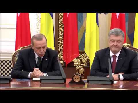 Erdoğan'ın Ukrayna'nın başkenti Kiev'de canlı yayında uyuması