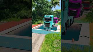 Heavy Trucks vs Deep Water Pit 🌊 #beamng #shorts