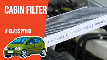 How to replace the cabin filter A-Class W168 👃