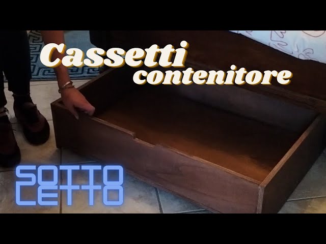 Cassetti contenitori sottoletto con ruote DIY 