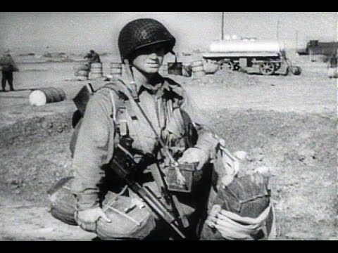 HD Historic Archival Stock Footage WWII - U.S. Paratroopers Jump