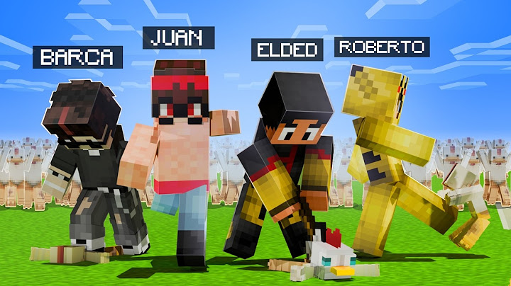 ESOS 4 VS 100 PERSONAS EN MINECRAFT