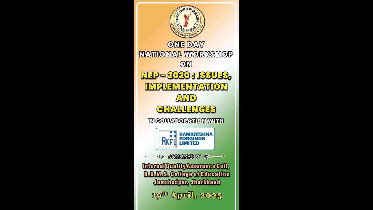 One day National Workshop on NEP – 2020 : ISSUES, IMPLEMENTATION AND ...