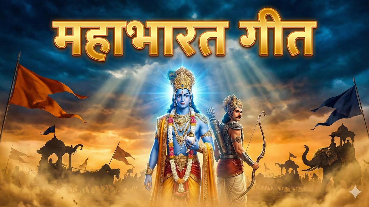 महाभारत गीत | धर्म रक्षक माधव श्याम । धर्म युद्ध की अमर गाथा |