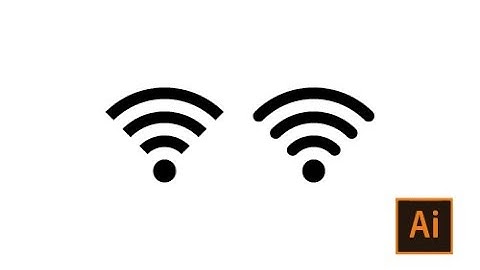 How to Draw a Wireless Icon in Illustrator | Illustrator Wifi Symbol Tutorial | Adobe Illustrator
