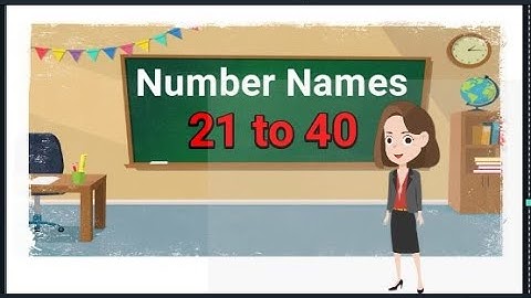 Number Names 21 to 40 ll Number Names with Spelling #numbername #numbername21to40 #ashaeduclass