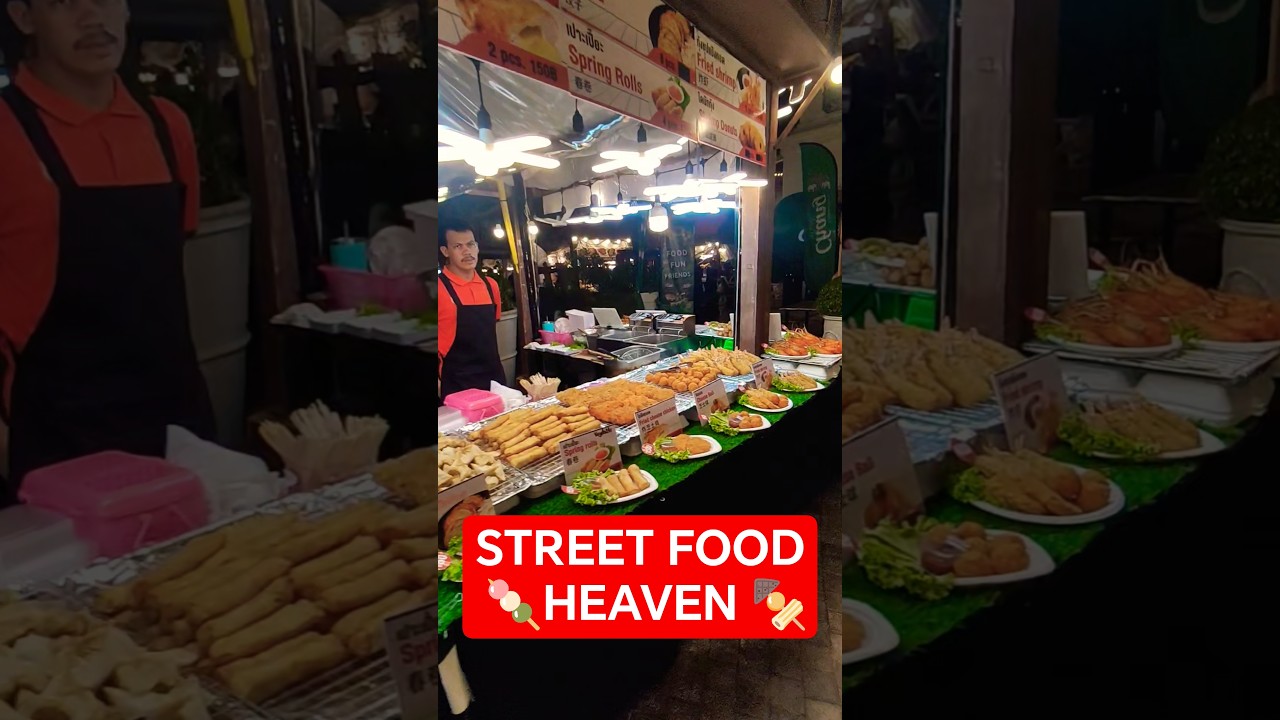 🍡Food Paradise! Best Cheap Eats at Asiatique Riverfront Bangkok 🇹🇭 #shorts