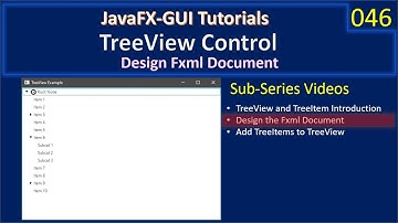 Treeview | Part 2 - Design via SceneBuilder | JavaFx GUI Tutorial #46