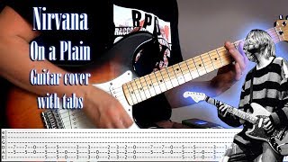 Nirvana - On a Plain - Guitar cover with tabs Resimi