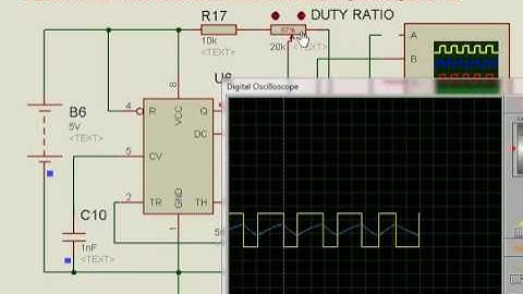 Proteus - Waveforms of Constant frequency PWM
