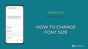 How to Change Font size - Samsung [Android 11 - One UI 3]