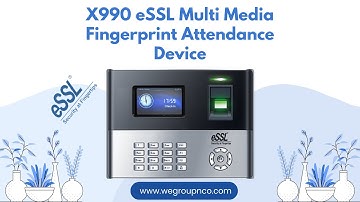X990 eSSL Multi Fingerprint Attendance Device - WE Group N Co