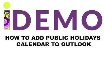 How to add Public Holidays Calendar on Outlook / Hotmail / Office 365