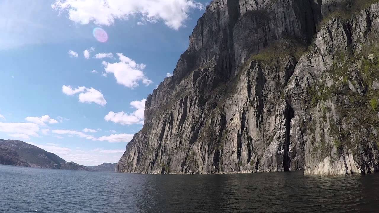 Boat Trip Into Lysefjord Norway Youtube