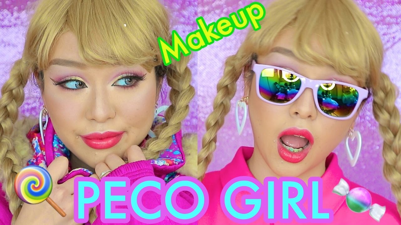 ぺこガール風原宿メイク Peco Girl Makeup Youtube