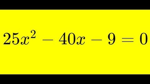 Factoring a Quadratic using Vieta