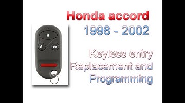 Honda replacement keyless entry remote programming