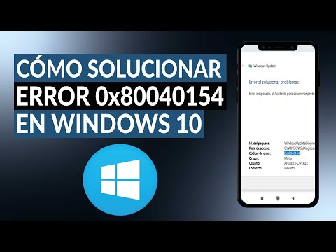 Cómo solucionar un error 0x80040154 en WINDOWS 10