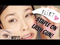 EYELASH STAPLER GUN?! Staple on Eyelash Gun | Flirt Cosmetics Flashes First Impressions