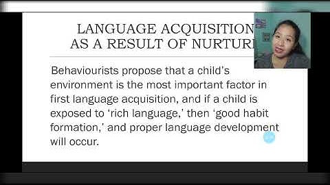 Principles and Theories of Language Acquisition and Learning: Nature Vs Nurture