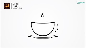 Adobe illustrator  2021 tutorial  - Drawing a Minimal & Flat Design Coffee Cup | jokmax tutorials