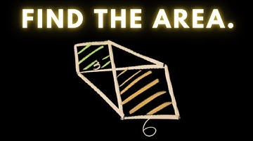 Finding the area enclosed by two squares and line segments