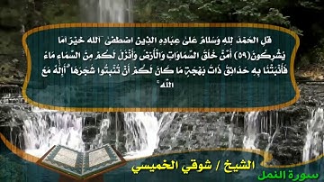 ما تيسر من سورة النمل بقراءة هشام عن بن عامر للشيخ / شوقي الخميسي