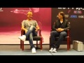 Artistry on Ice 2014, Guangzhou - Press-conference 1 - Plushenko and Marton (30.07.2014)