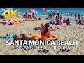 SANTA MONICA - Walking Santa Monica Beach, Los Angeles, California, USA, Travel, 4K UHD