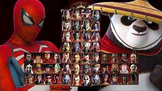 Mortal Kombat 9 - SPIDERMAN 🕸 & PO KUNG FU PANDA 🐼 - Expert Tag Ladder - Gameplay @(1080p) - 60ᶠᵖˢ ✔