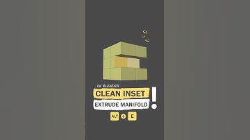 Clean Inset with Extrude Manifold in blender#blender#blendertutorial #modelingtips#blender3d#cgthink