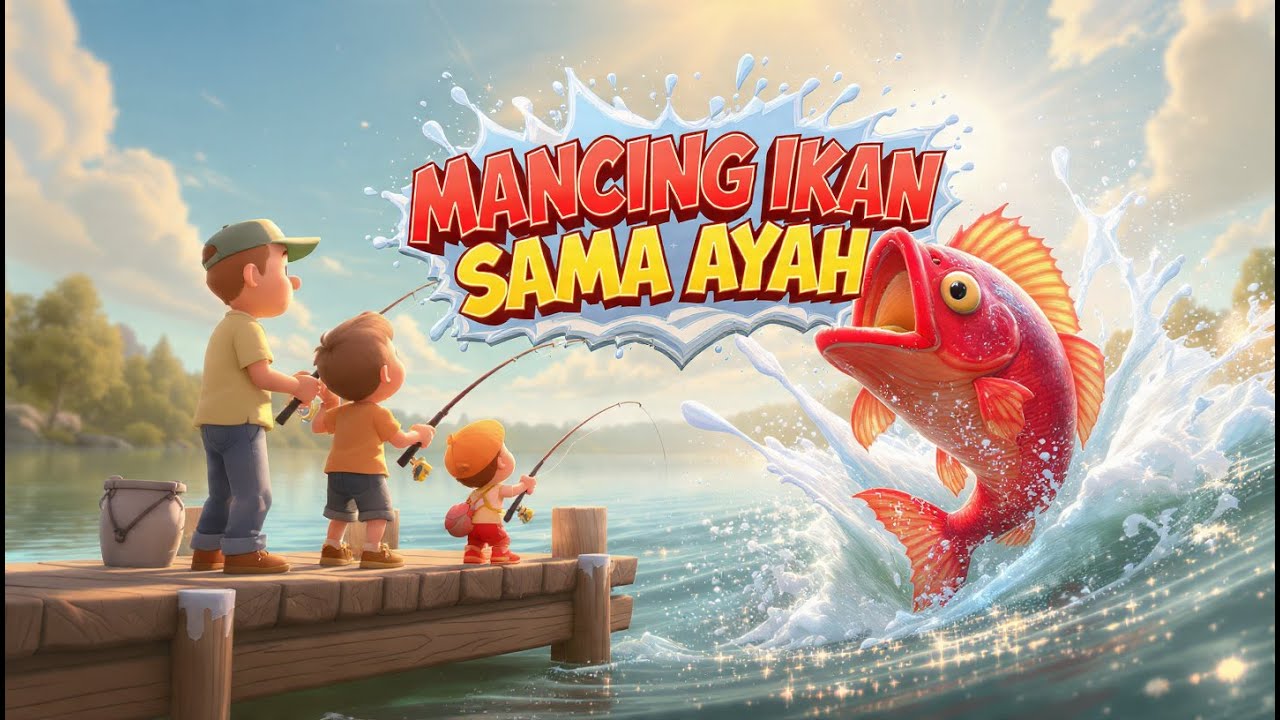 🎣 Hari Sabtu Ikut Ayah Memancing – Lagu Anak Indonesia Penuh Keceriaan!